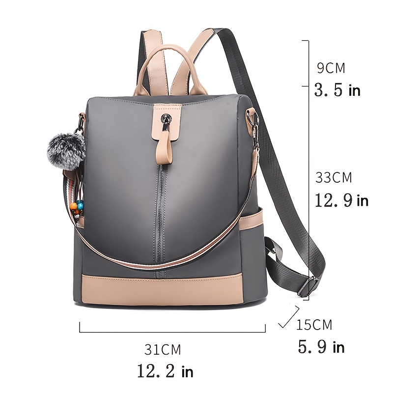 2 Pieces PU Leather Backpack for Women, Trendy Travel Shoulders Bag Chic  Outdoor Daypack Casual School Backpacks, Black 