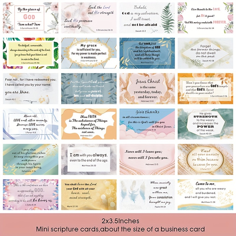 360 Tarjetas De Versículos Bíblicos - Tarjetas De Oración Cristianas, Inspiradoras, Para Mujeres Y Hombres, Regalo Espiritual