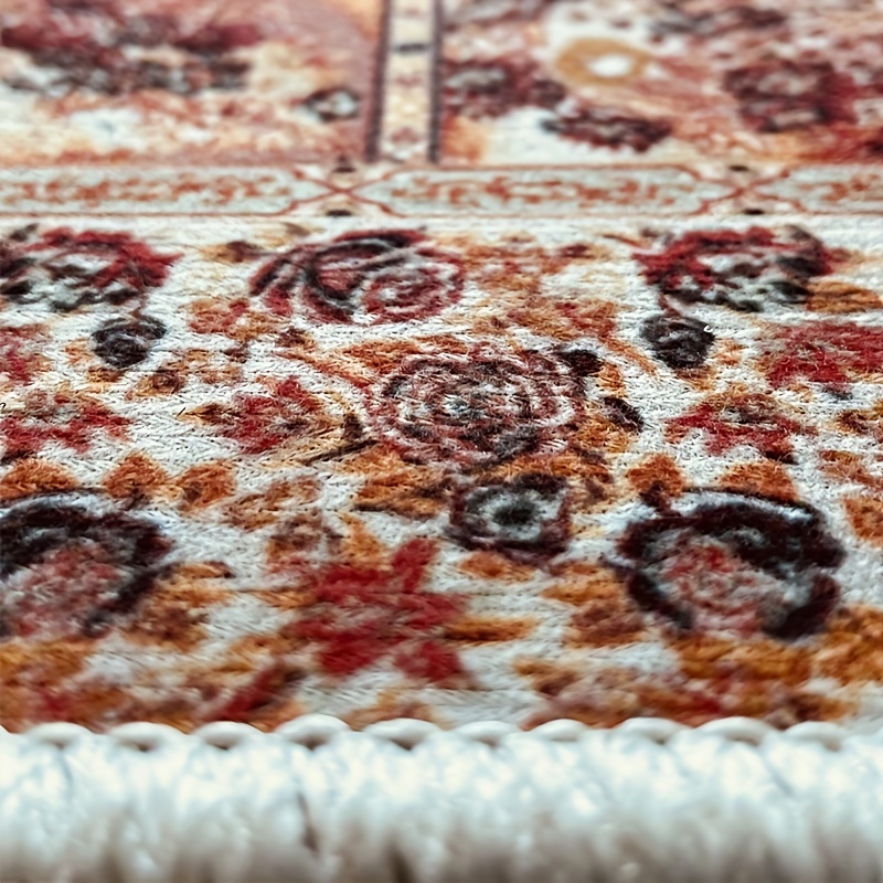 Boho Washable Persian Area Rug Soft Distressed Entryway Kitchen Bedroom Rug