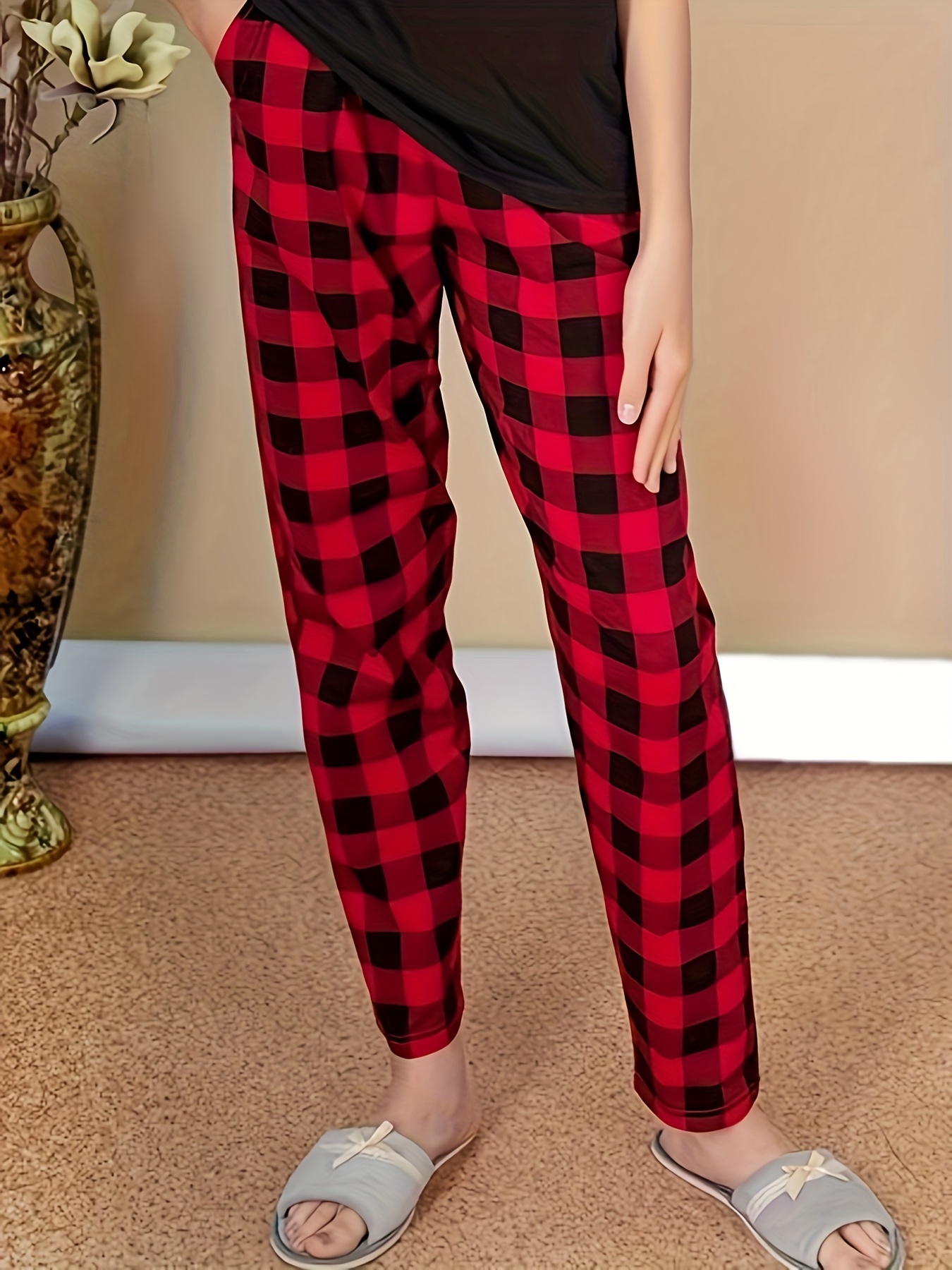 Plus Size Plaid Pants - Temu Australia