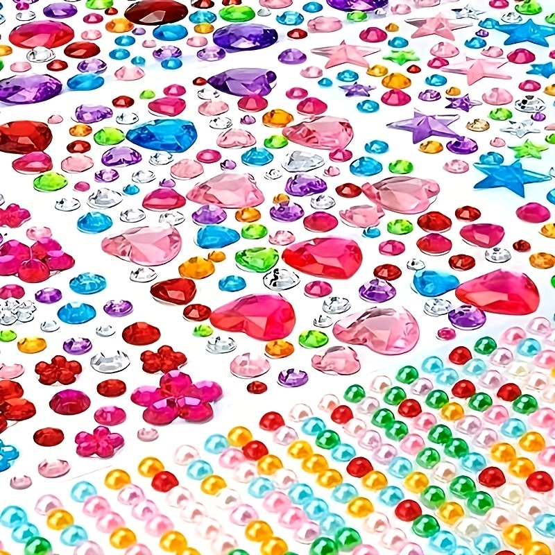Pegatinas de Brillantes Cara Multicolor