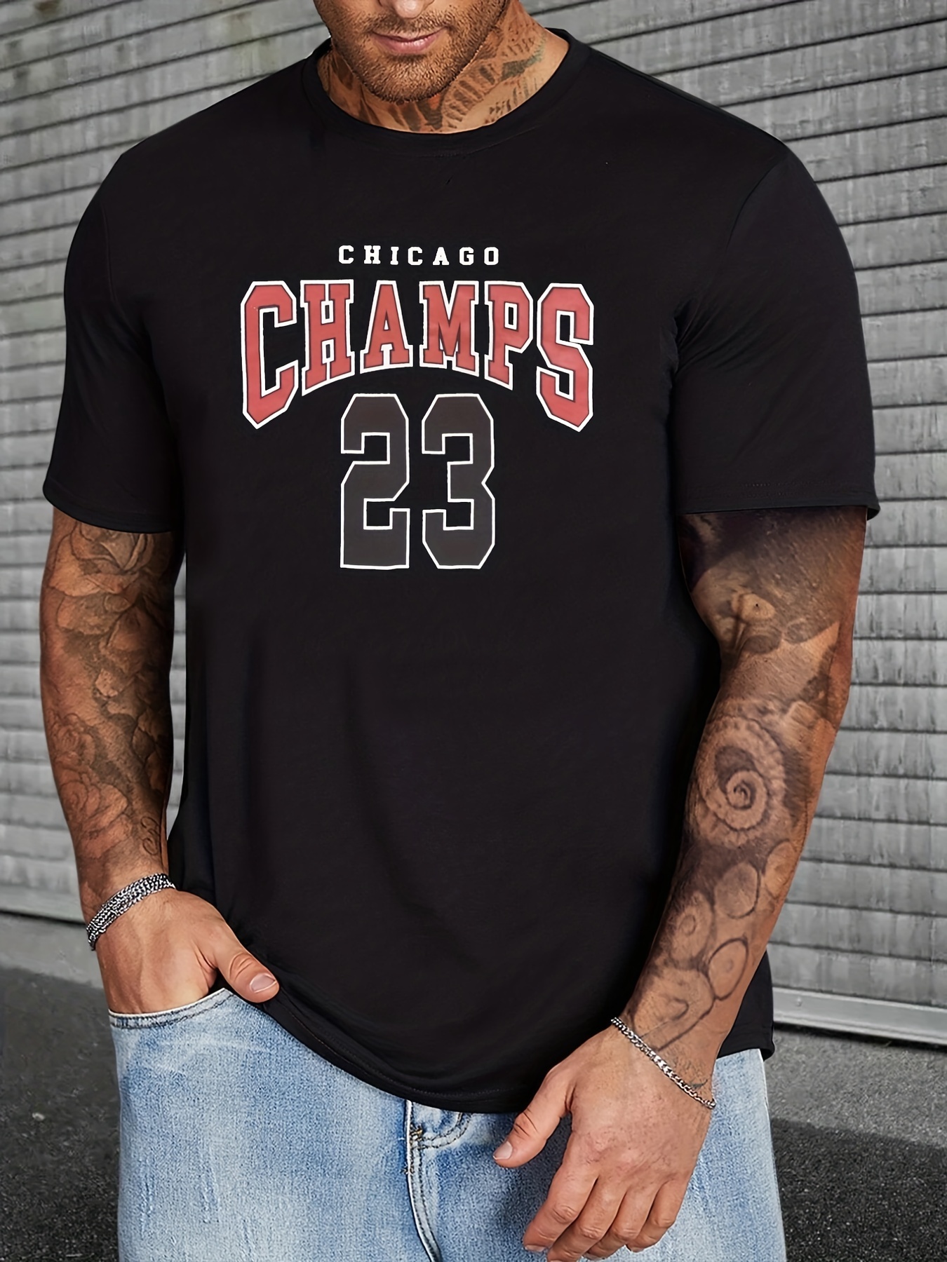 Chicago 23 Men's Oversized T-Shirts