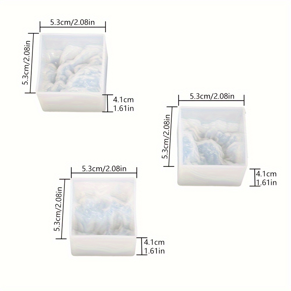  3pcs Large Resin Molds for Epoxy Resin 3 Boxs Dried