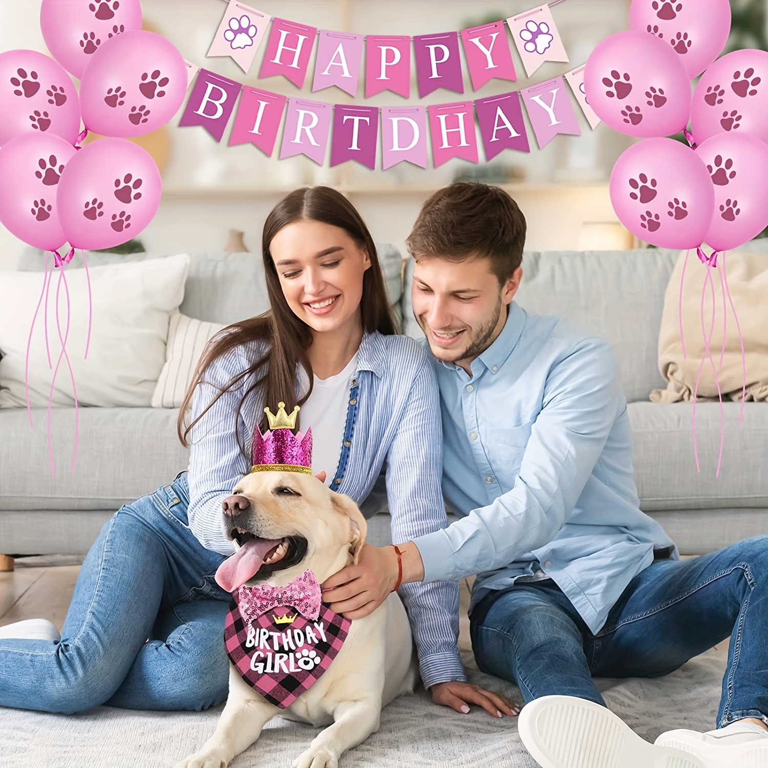 Abbigliamento Per Il Compleanno Del Cane Corona Cappello E Banner Per Il  Regalo Di Compleanno Forniture Per Feste Per Animali Domestici Cane Festa  Di