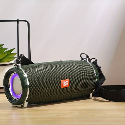 tg192 portable wireless speaker with glitter led light music player birthday halloween christmas halloween thanksgiving day upgrade gaming experience