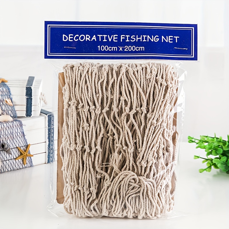 Fish Fishing Net Decor Nautical Seaside Beach Theme Sea Ocean Home
