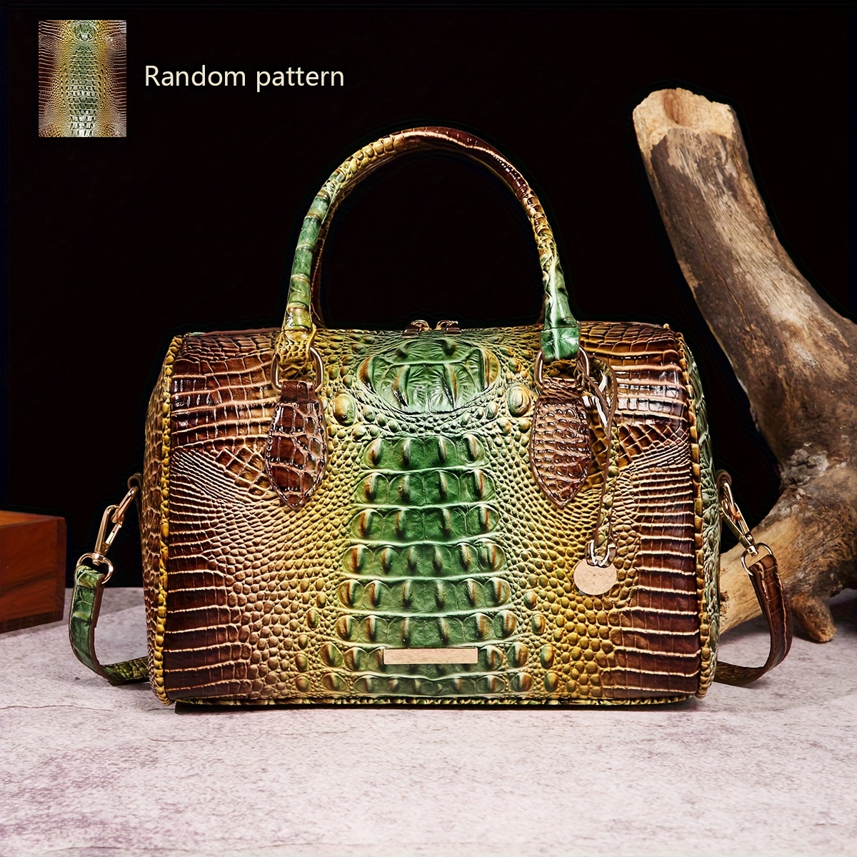 Fashion Retro Women Crossbody Bag Crocodile Pattern Shopping Handbag For  Ladies Luxury Designer Handbags Sacs À Bandoulière