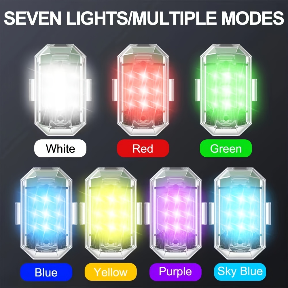 High brightness 7 color Wireless Led Flashing Anti collision - Temu