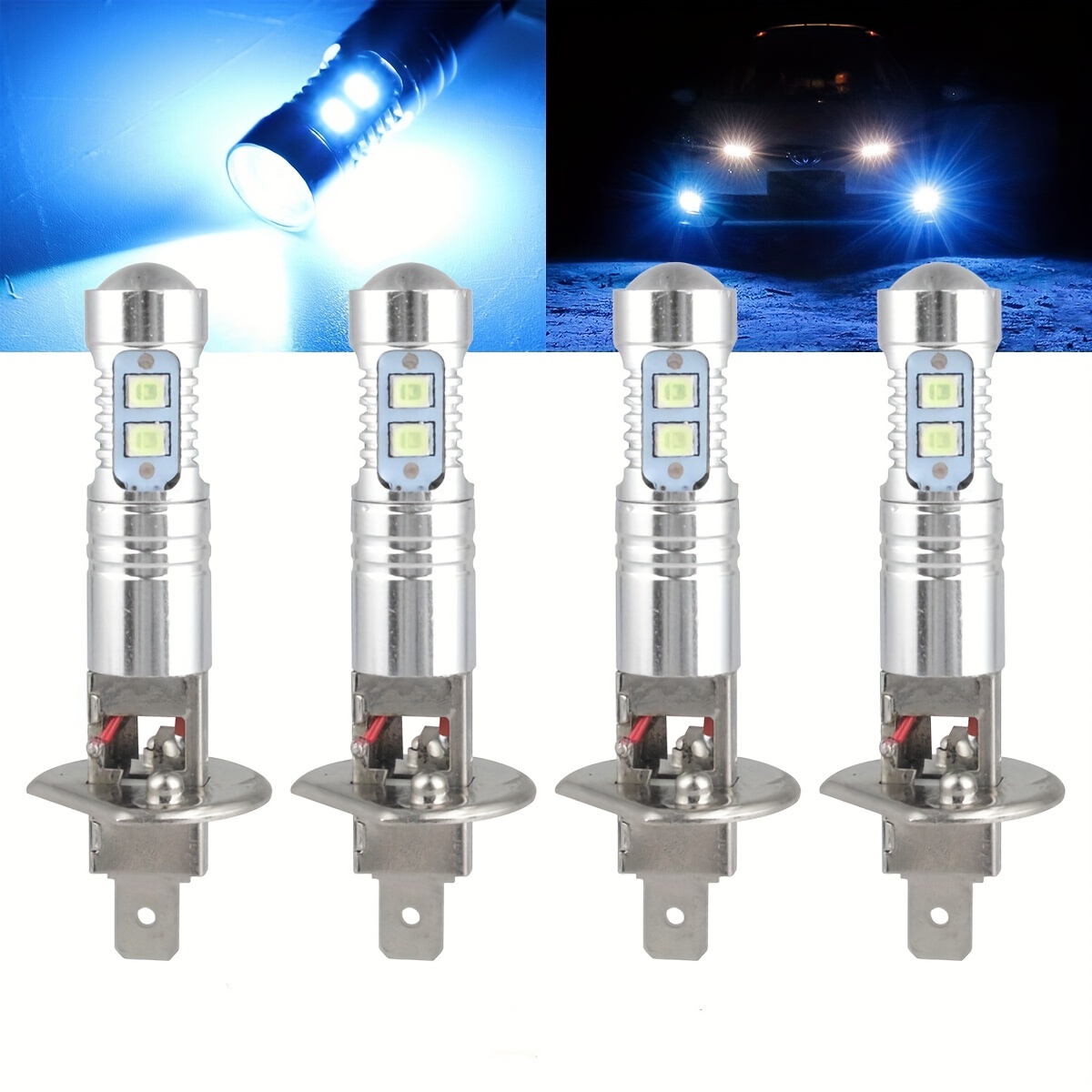 Mini H1 Canbus Led Light Bulb H1 Led Puissant Headlights - Temu
