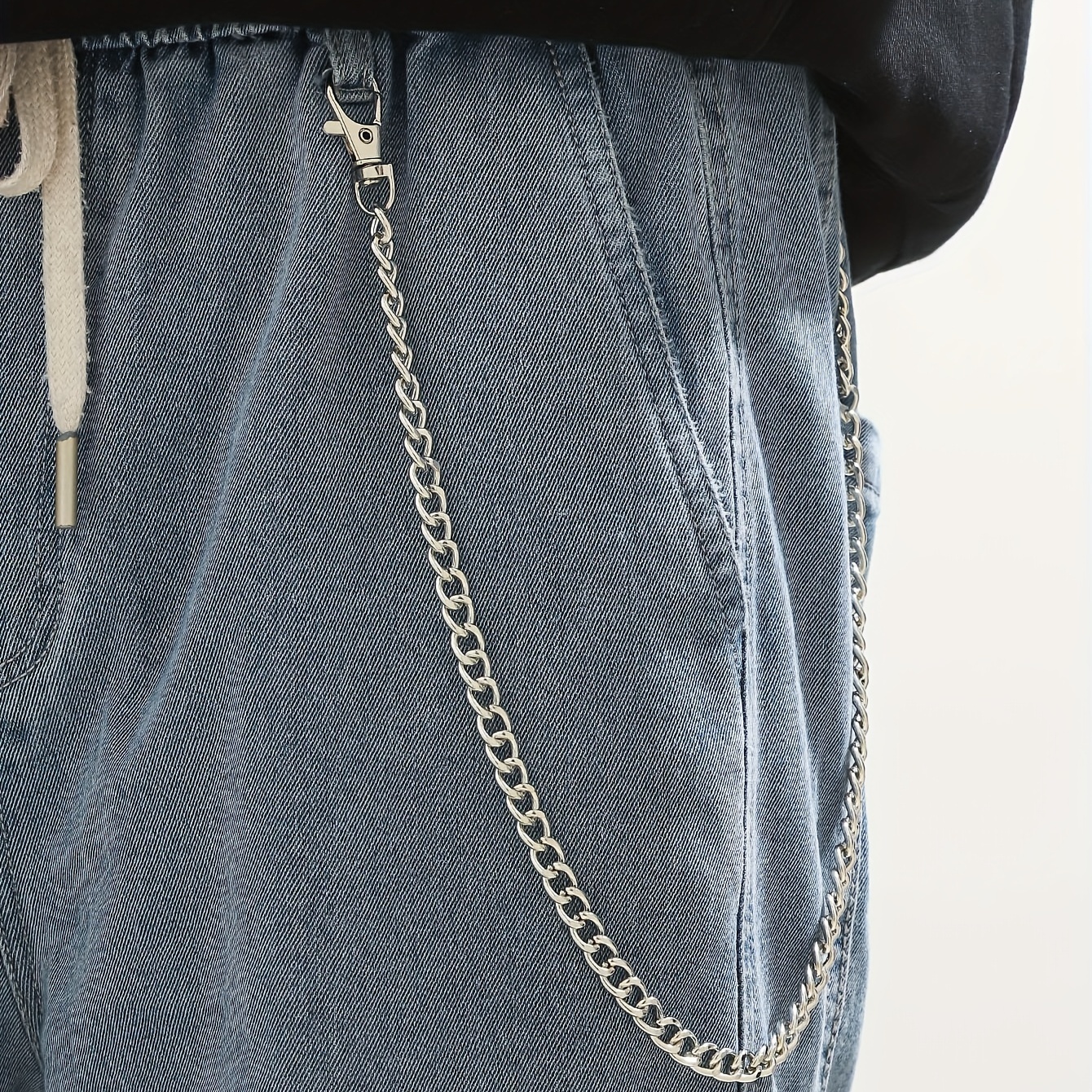 KANOSON Hosenkette Punk, Hip-pop Damen Hosenketten für Männer Jeans Hosen  Gürtel Kette/Jeanskette/Schlüsselkette/Brieftasche Kette Gothic Rock