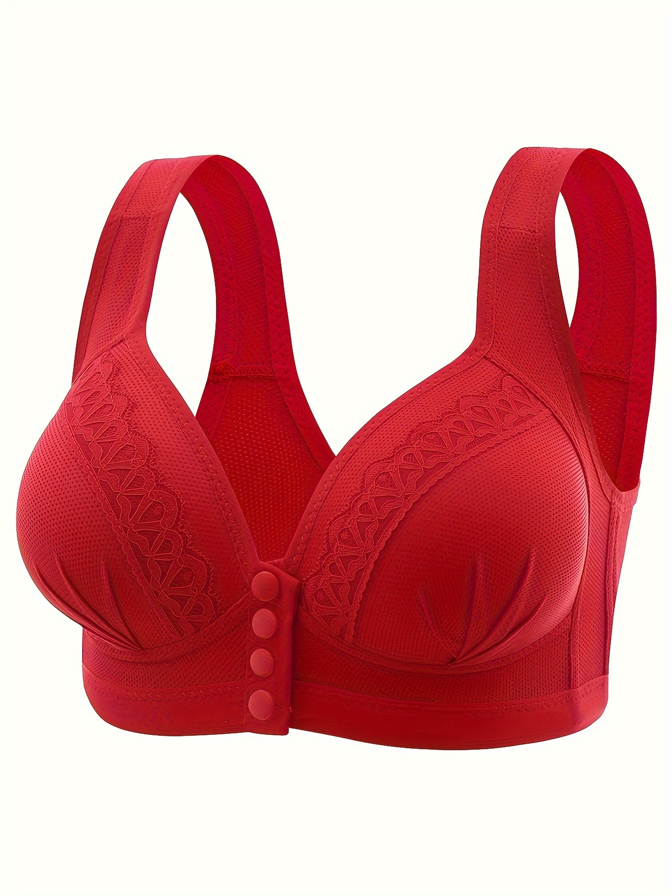 Bras for Women No Underwire Full Coverage Front Closure Push Up