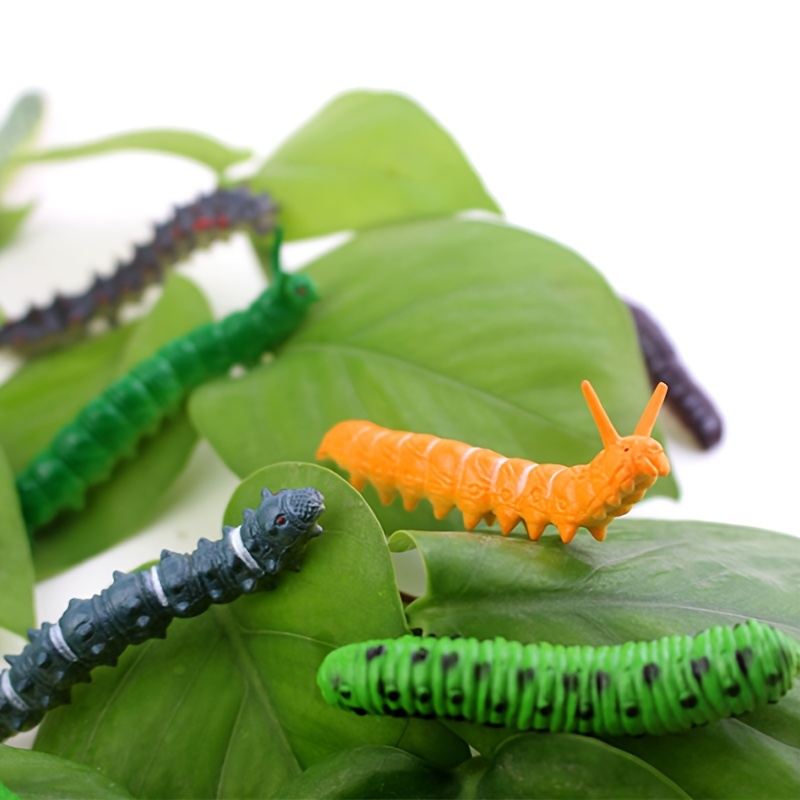 12pcs Simulation Caterpillar Worm Crawling Insects - Temu