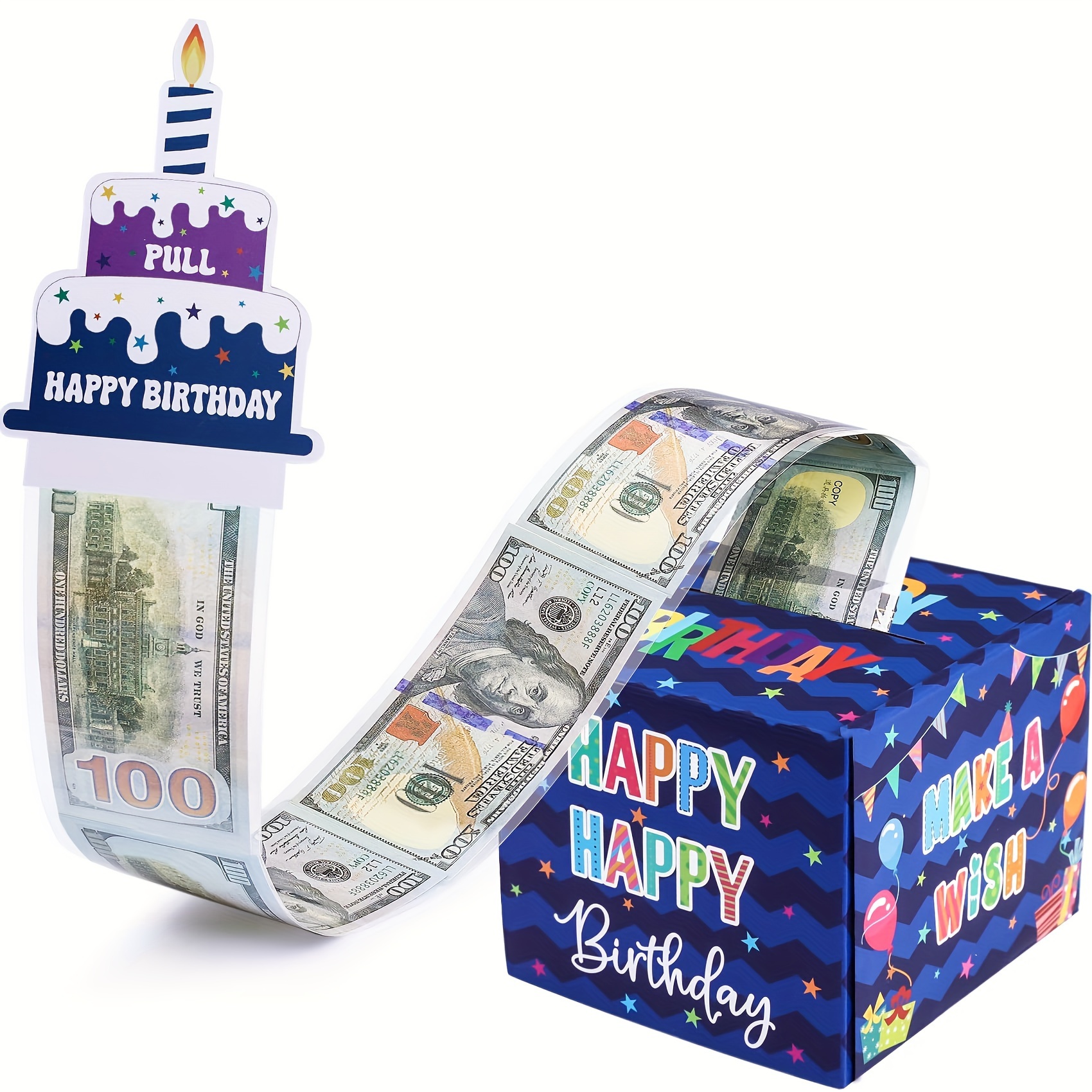 Cajas de regalo de cumpleaños en efectivo para regalar dinero