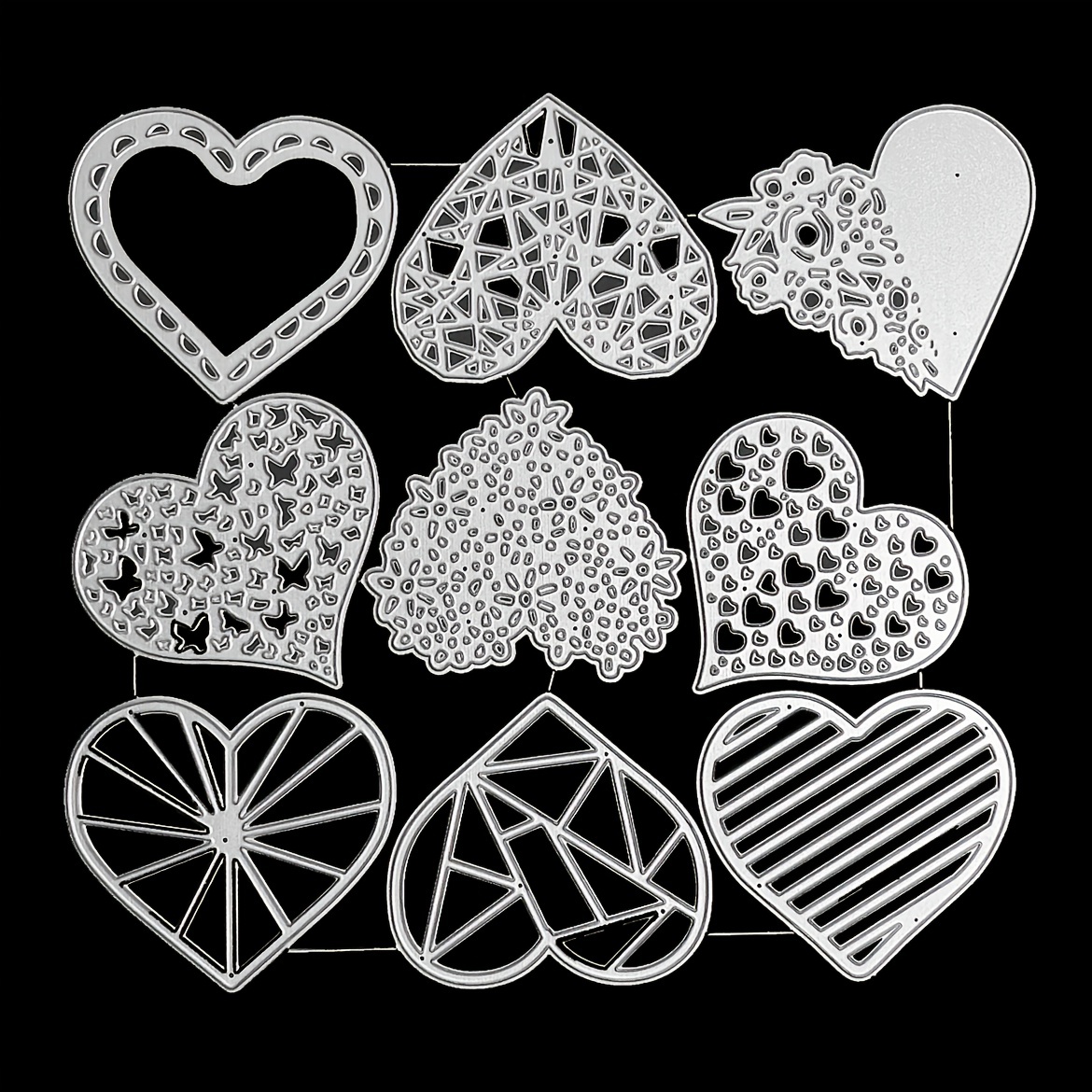 Heart Shape Metal Cutting Dies For Card Making Clearance - Temu