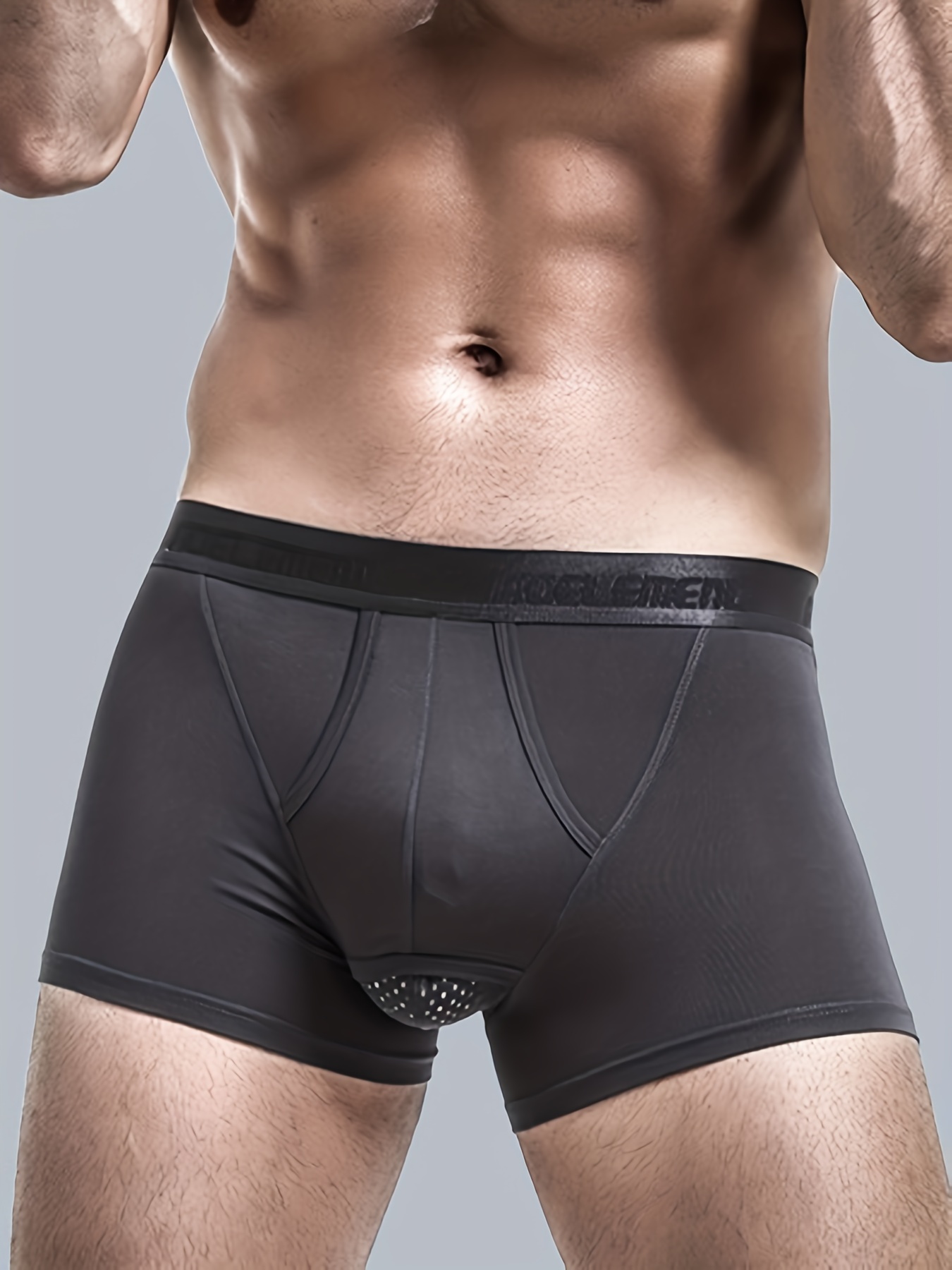 Faringoto Mens Elephant Underwear Boxer Bulge Pouch Male Panties Ice Silk  Shorts Underpants S-XL Black : : Clothing, Shoes & Accessories