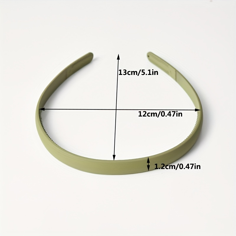 9pcs Matte Solid Headband Nonslip Head Hoop Sweet Headdress Hair Accessories