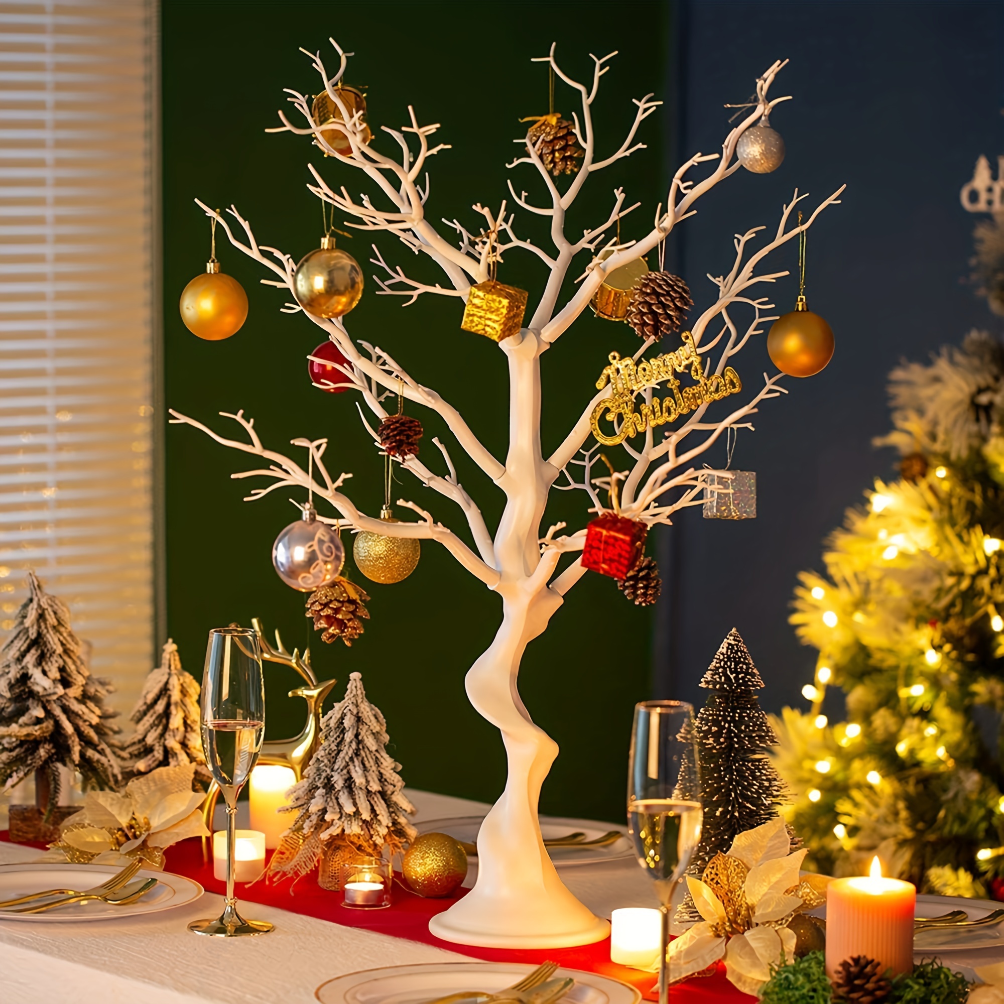 Centros de mesa de árbol para bodas de 30 pulgadas – Árbol de exhibición de  adornos decorativos para mesas, ramas de árbol para decoración, centro de