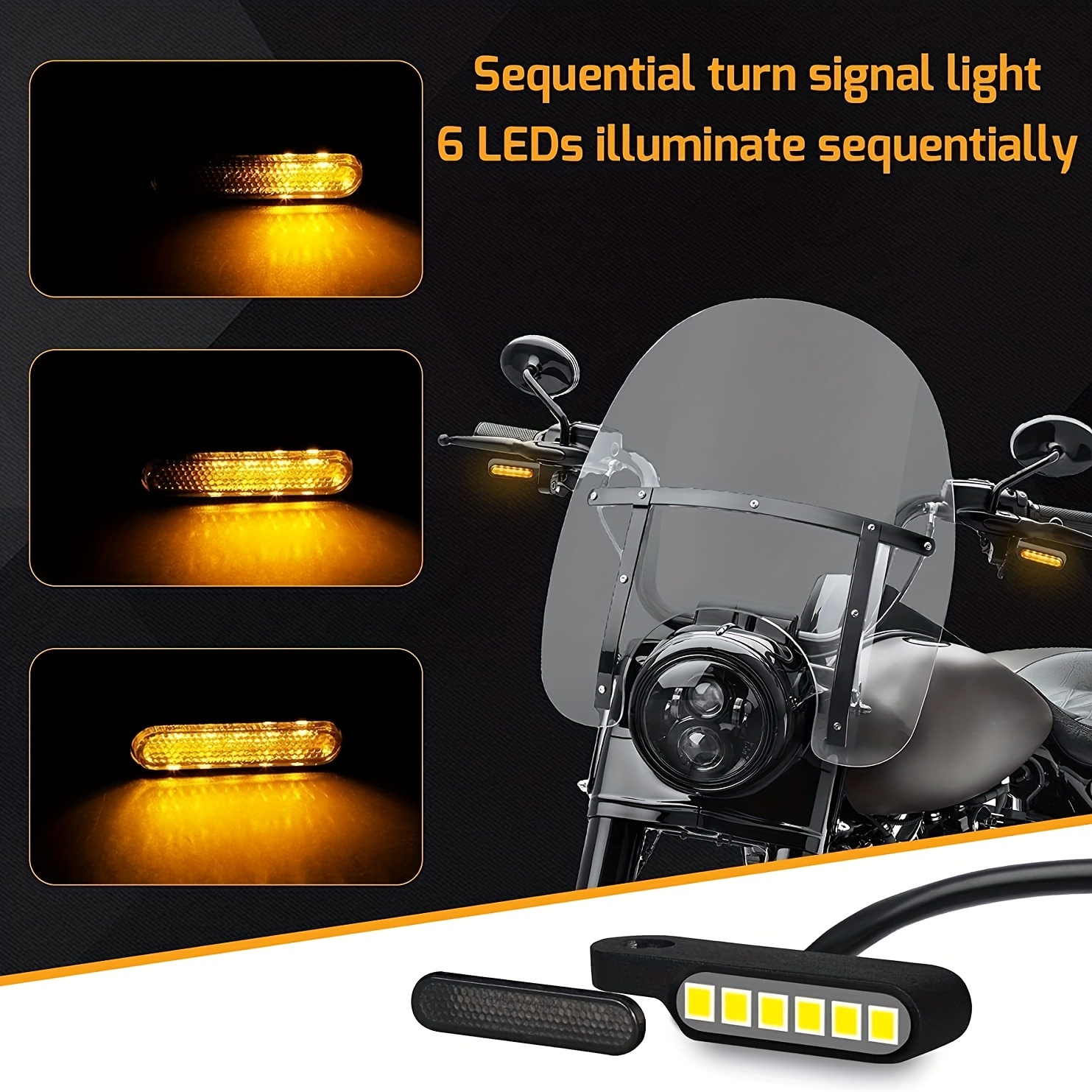 SILVER Motorcycle LED Bullet Mini Turn Signals Brake Blinker Light  Indicator Amber+Red – Carpy's Cafe Racers