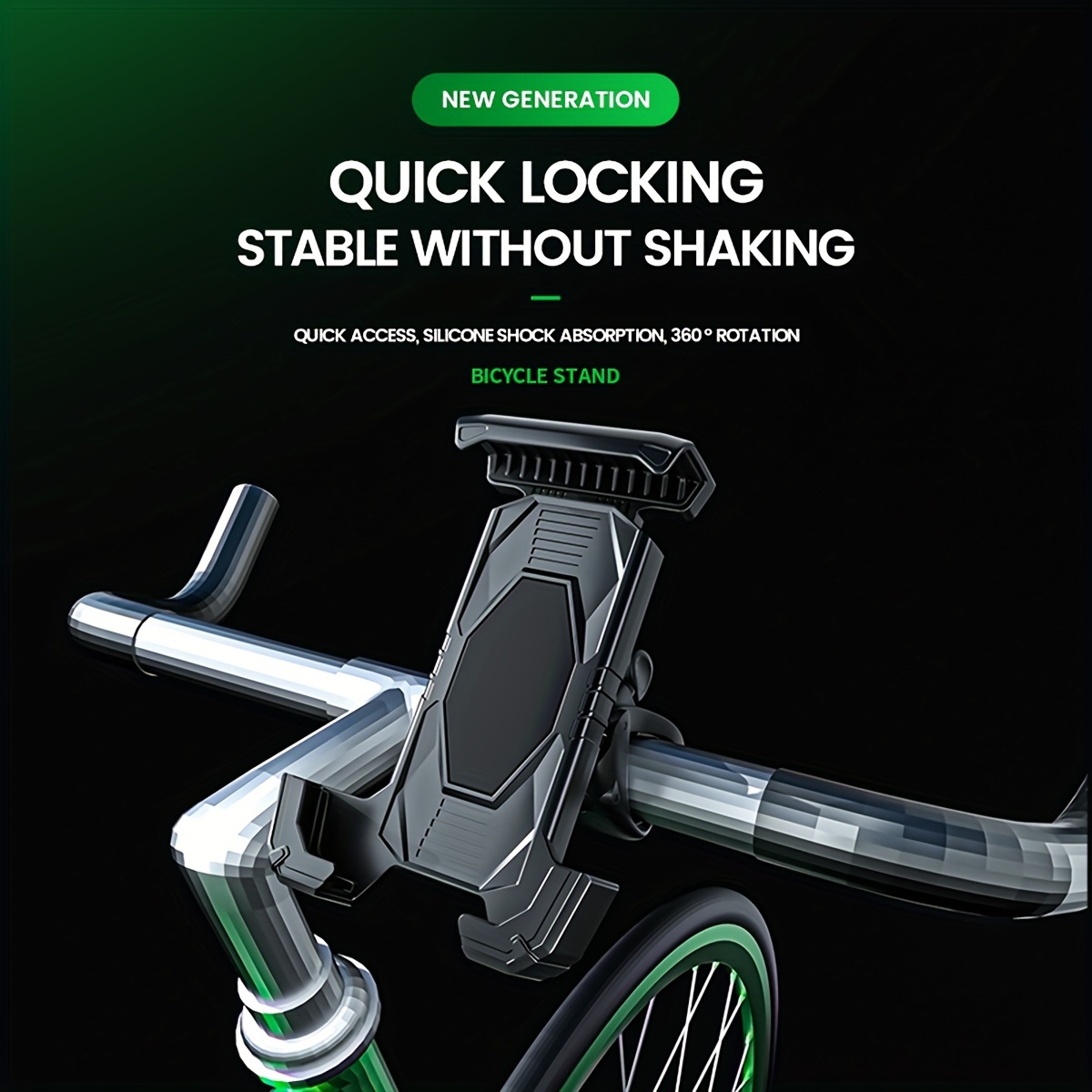 Soporte Giratorio Aluminio Teléfono Bicicleta 360 Grados - Temu