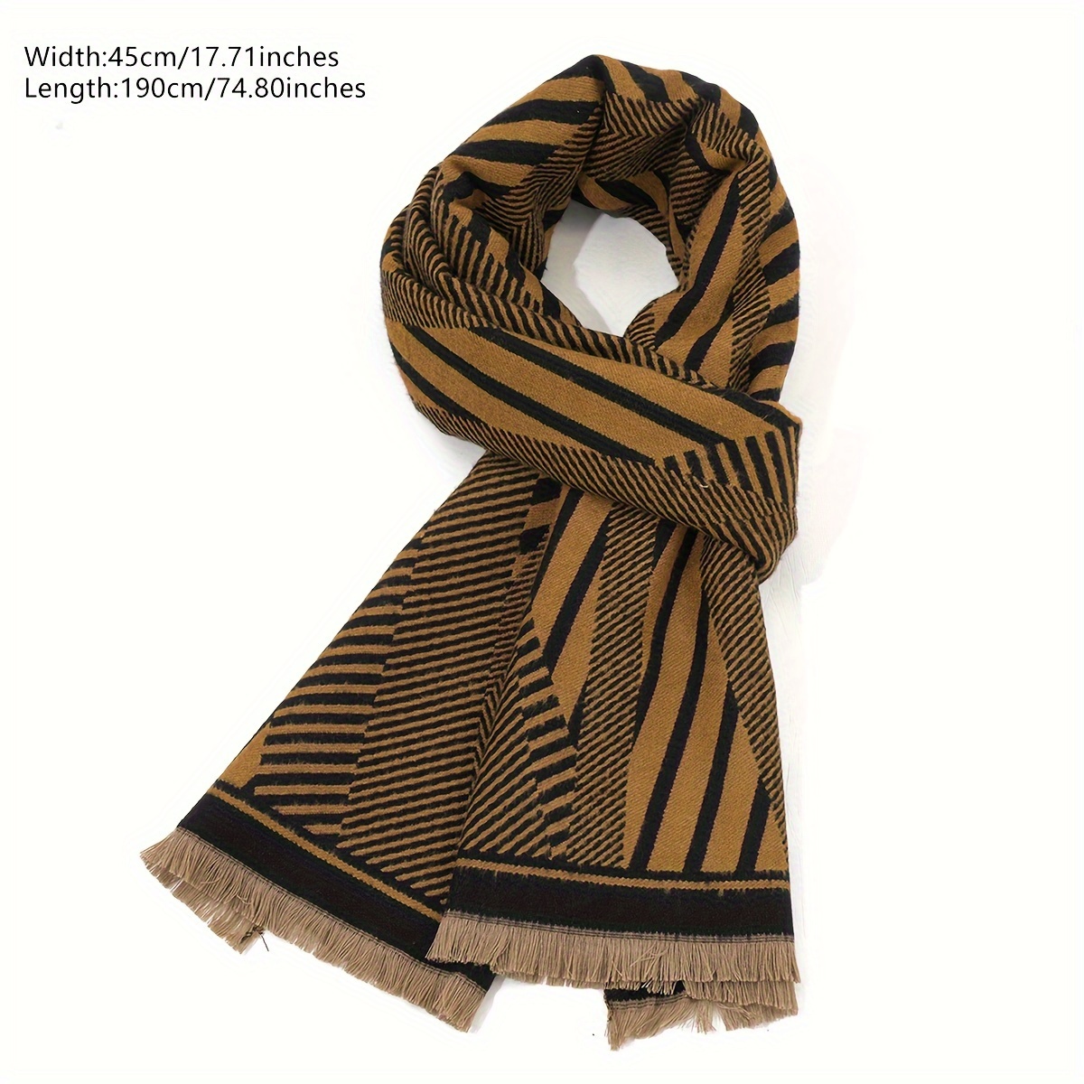 1pc Women's Faux Cashmere Jacquard Warm Scarf Shawl, Suitable For Daily  Wear In Autumn And Winter