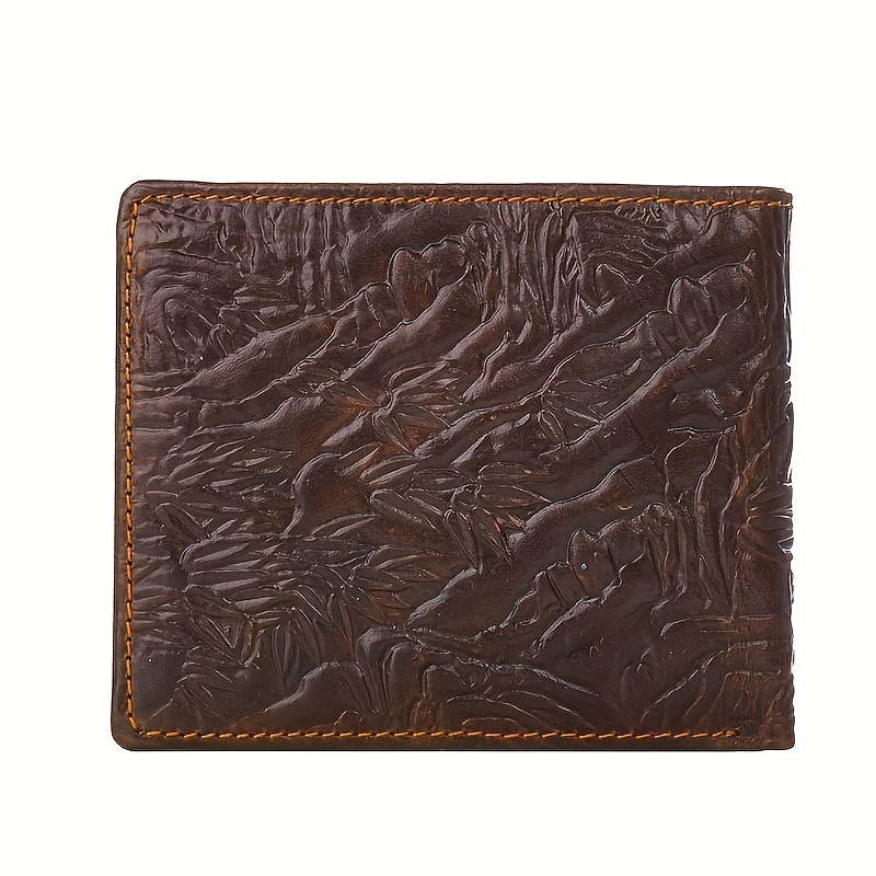 Men's Tiger Wallet Card Holder Vintage Leather