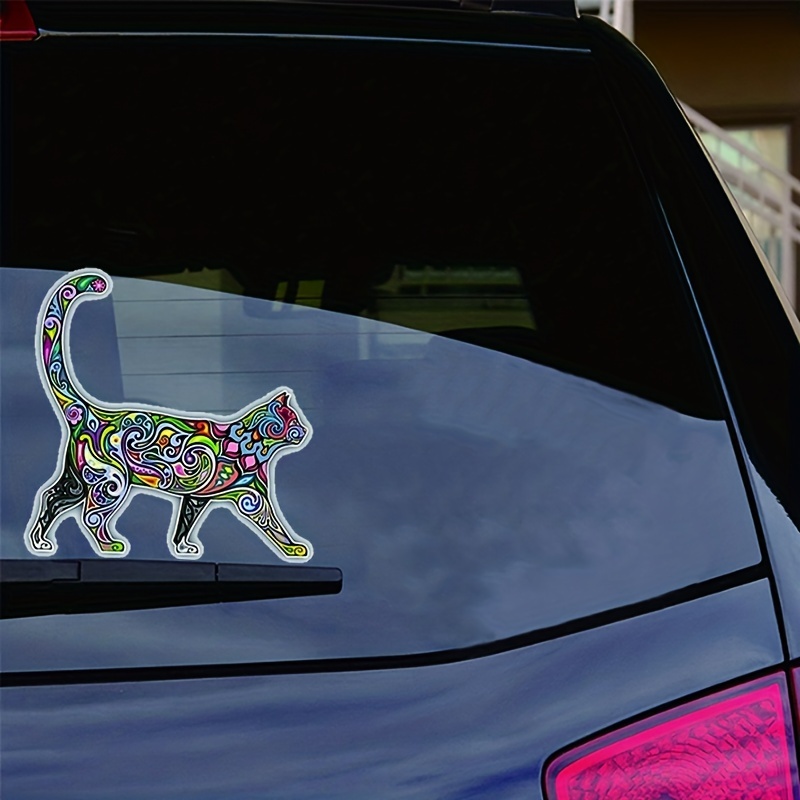 Humorous Cat Car Stickers Funny Decoration Motorcycle - Temu