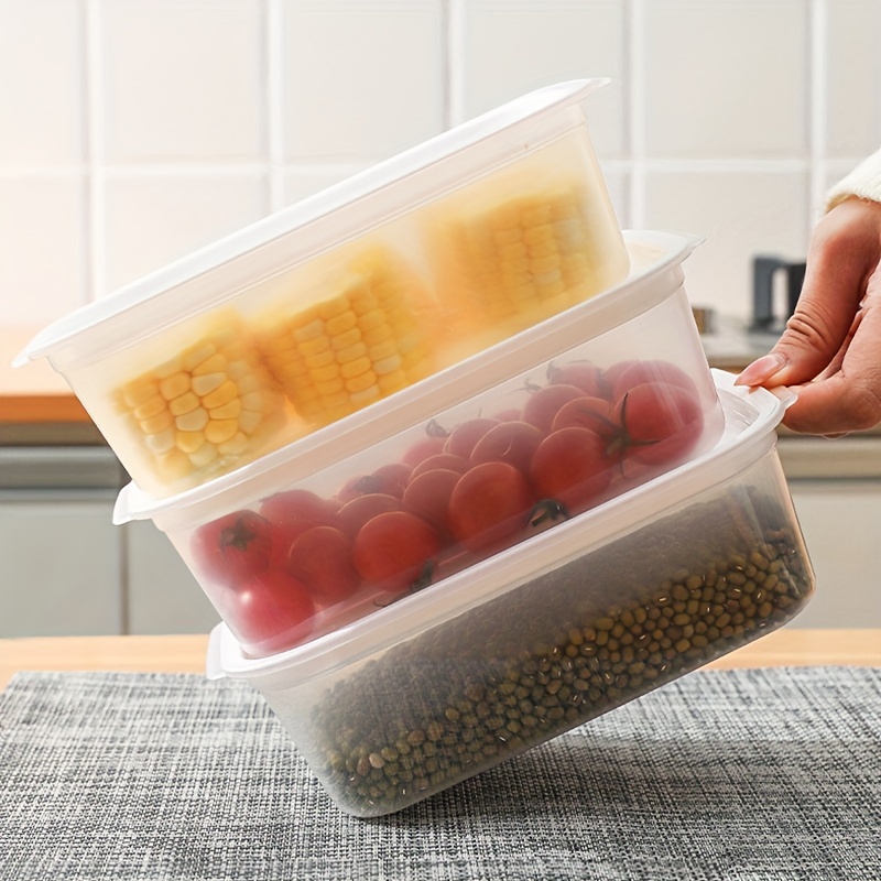 1/2/3/5pcs Side Door Refrigerator Storage Box, Food Vegetable Fruit  Classification Fresh-keeping Box, Sundries Storage Box, Ginger Garlic  Storage Box