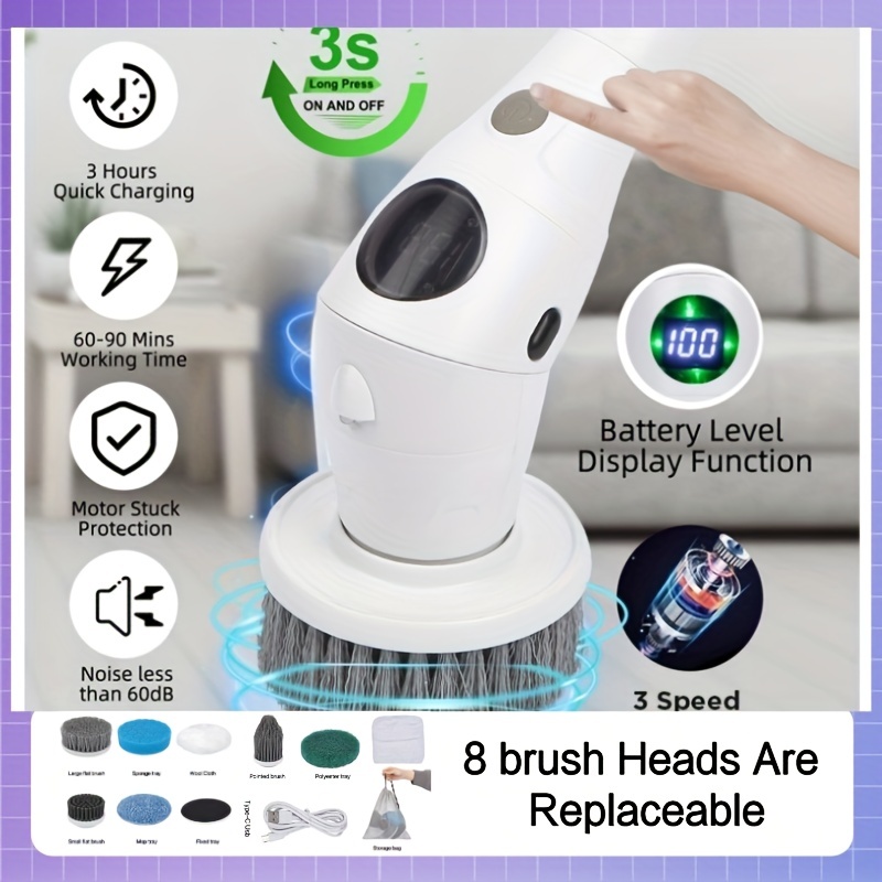Kitchen Cleaning brush Cleaner Handheld Press Type Automatic
