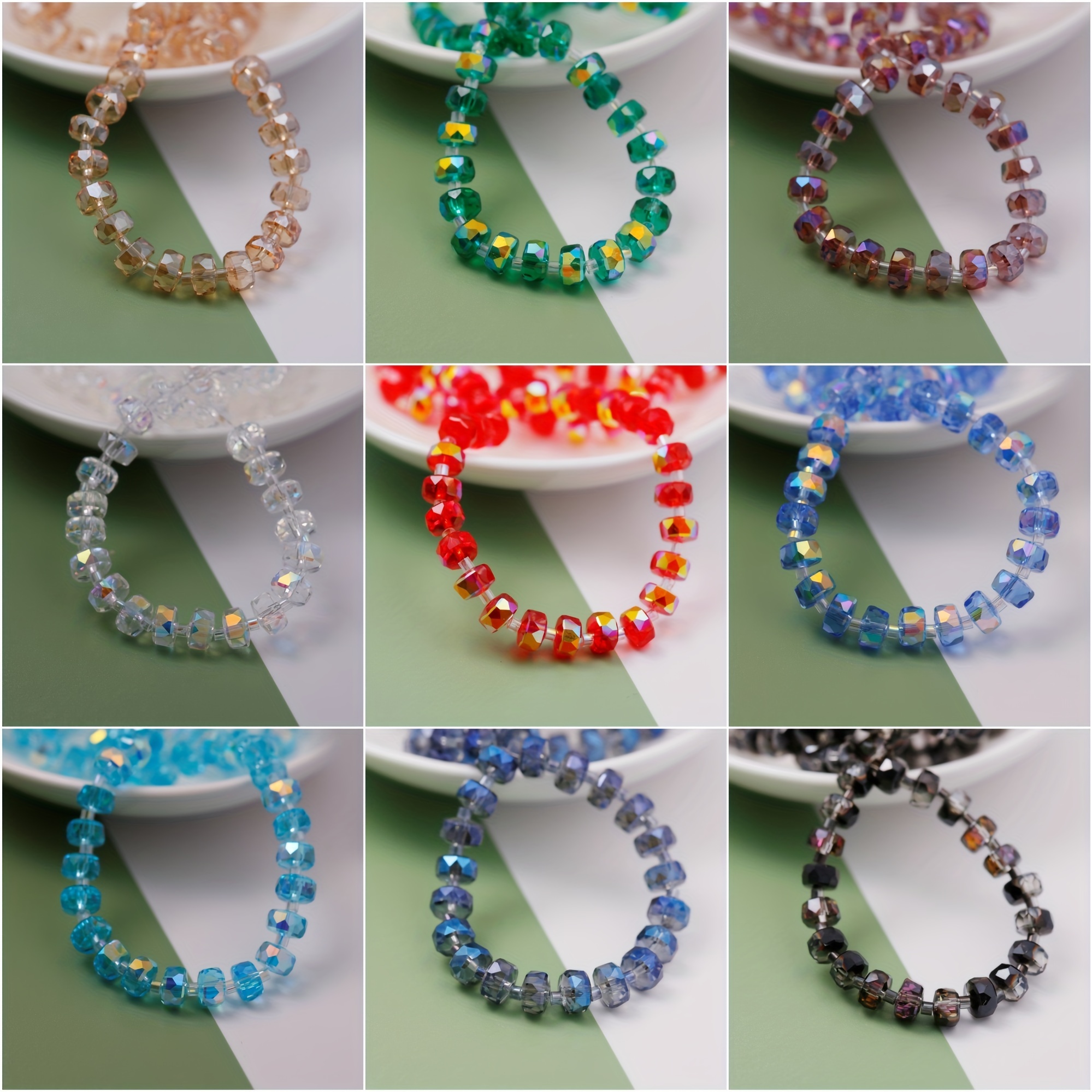 Round Beads Bracelet Making Kit Crystal Beads Bracelet Beads - Temu  Australia