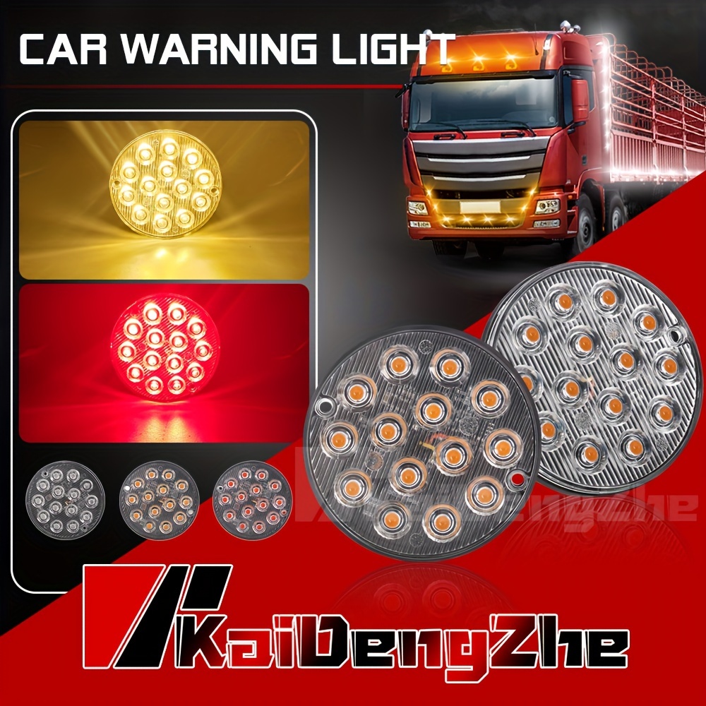 NC - 6 led voiture camion flash d'urgence d'avertissement de danger balise  stroboscopique barre de lumière rouge - Ampoules LED - Rue du Commerce
