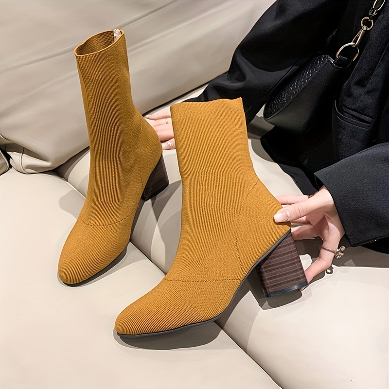 Mustard hotsell sock boots