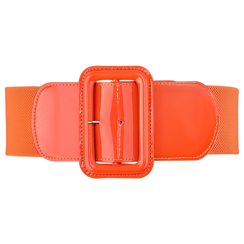 Wide orange outlet belt