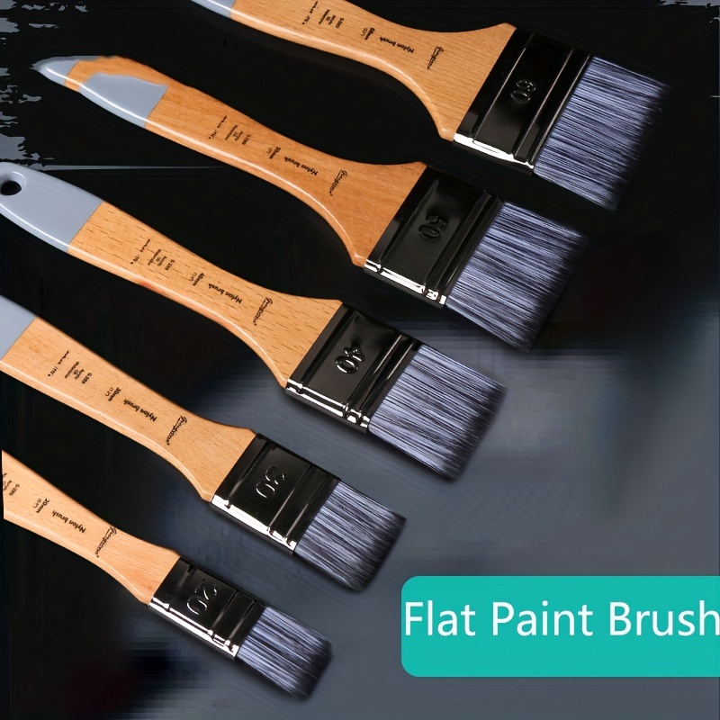 4 Students' Brushes Students' Large Fat Brushes Round And - Temu