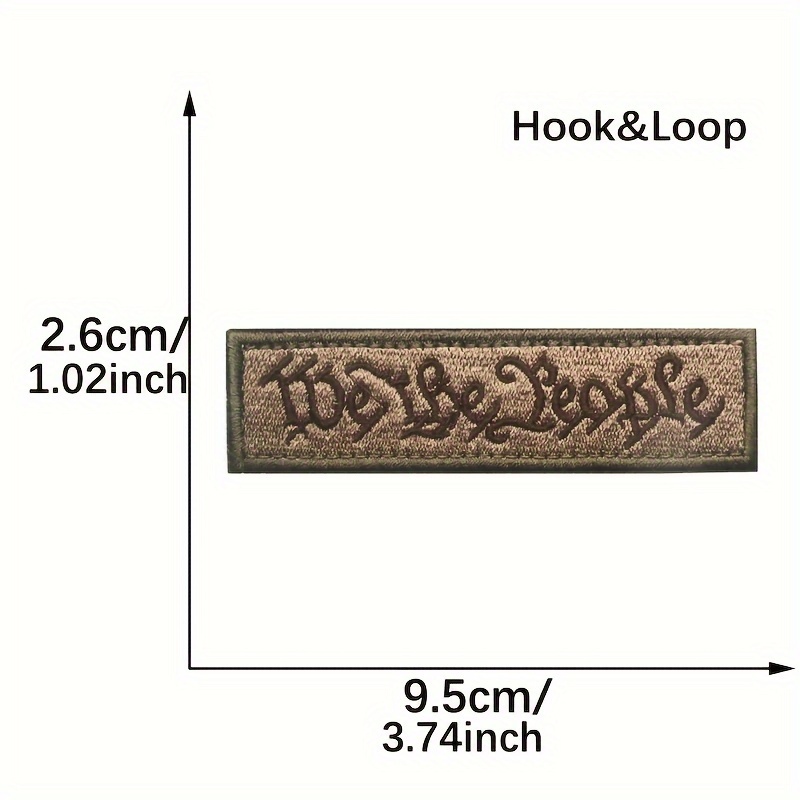 Creative Embroidery Patches Applique Morale Patches Hook - Temu