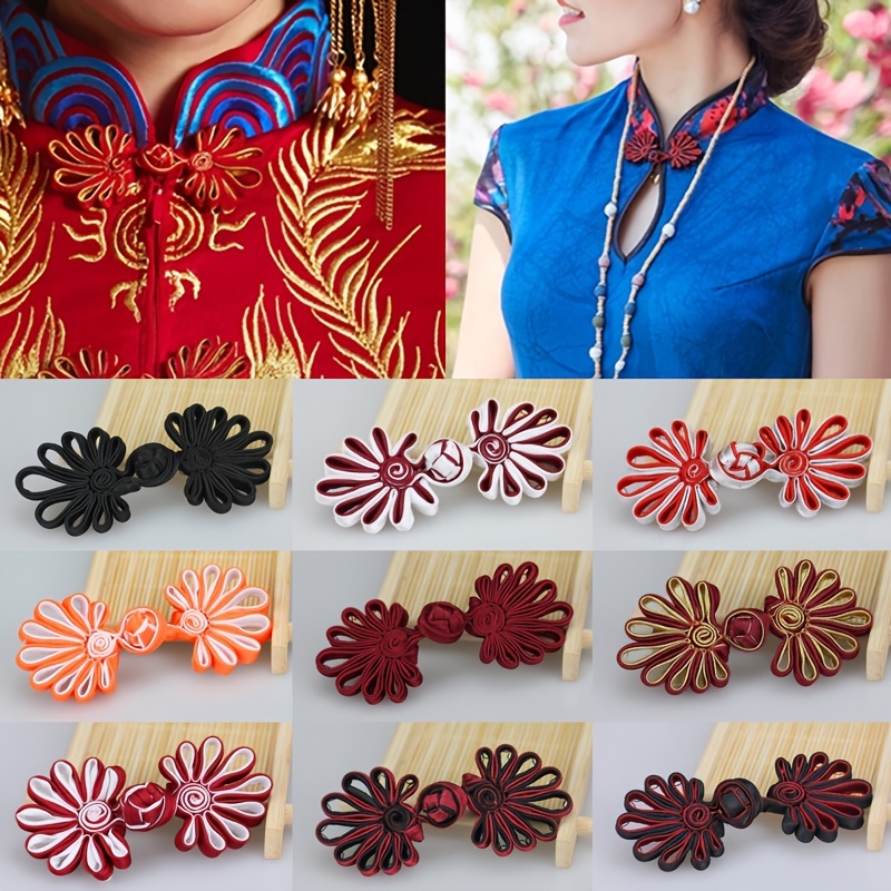 Cheongsam Buckle Dresss Clips Clothes Buckle Scarf Clip Dress