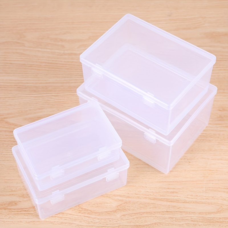 Clear Plastic Jewelry Storage Box Locking Lid Portable - Temu