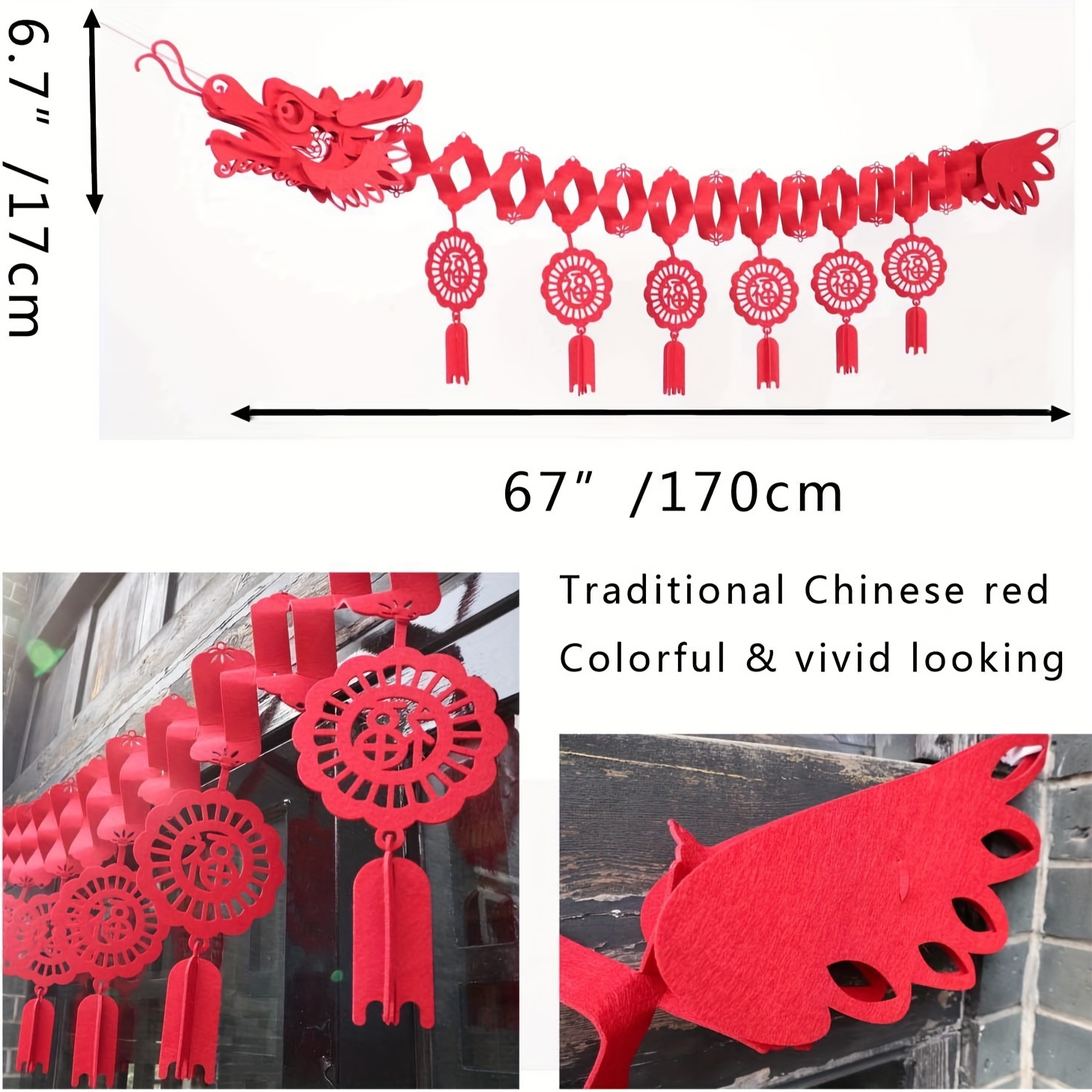 2024 Chinese New Year Dragon Ceiling Decoration Chinese New - Temu