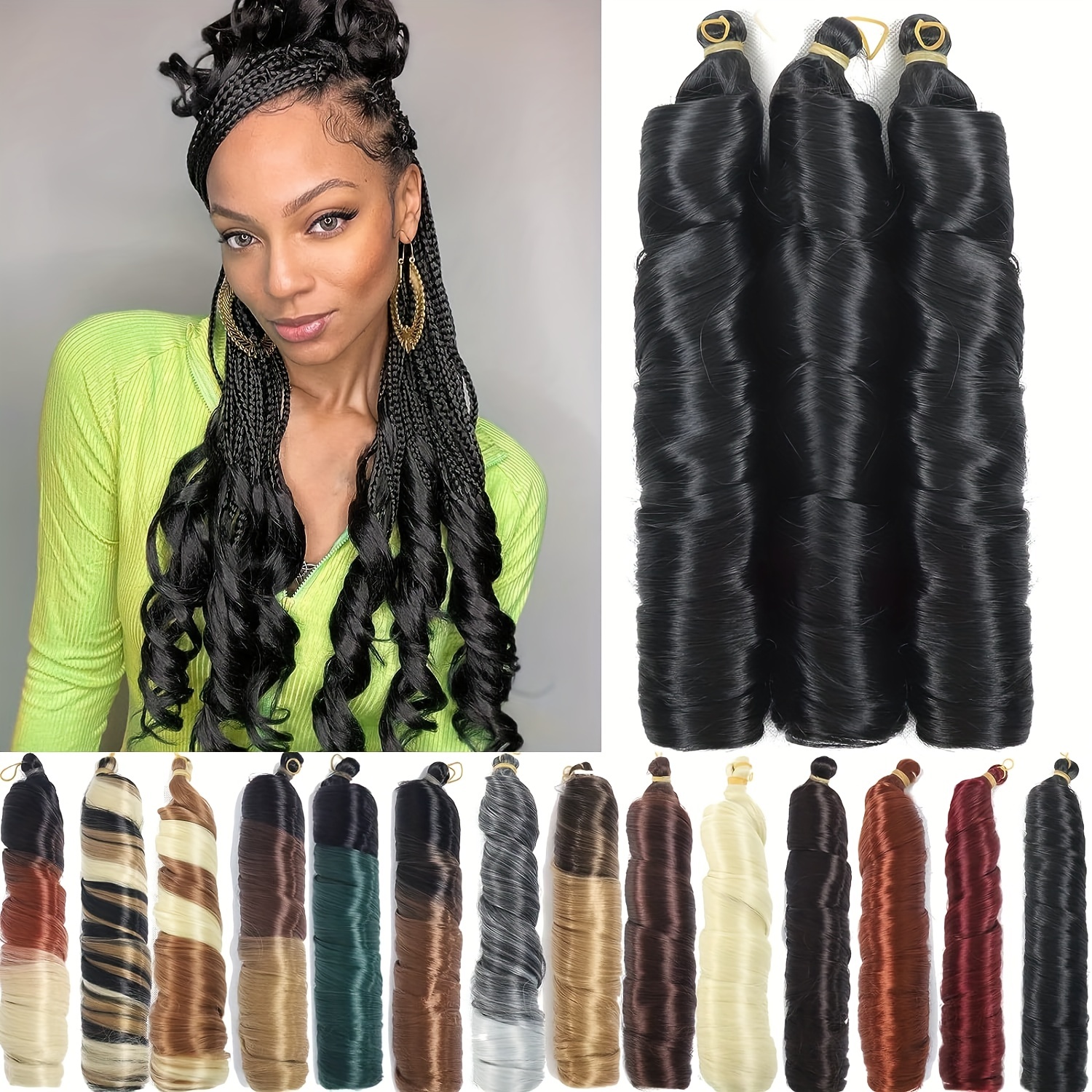 Hair Box Braids Crochet Hair Women Pre Looped Passion - Temu