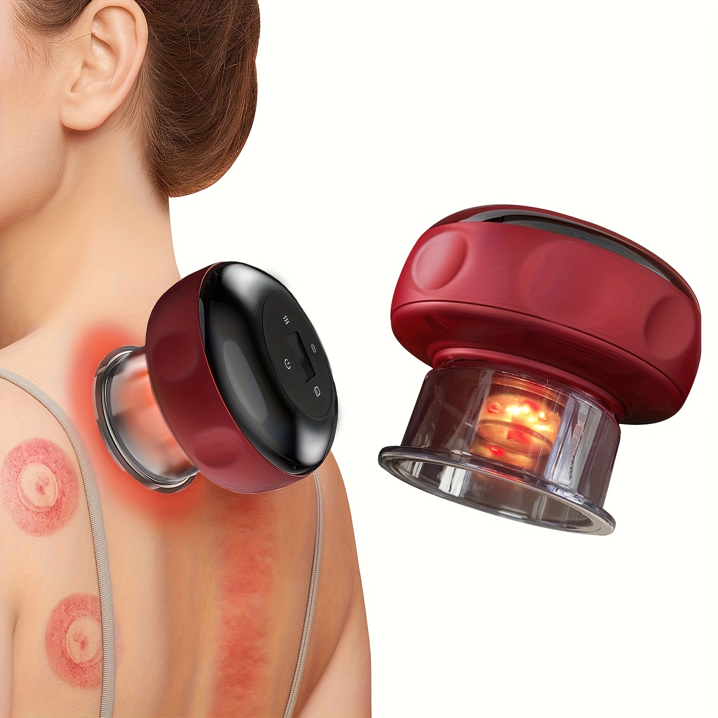 Intelligent Vacuum Cupping Massage Device Electric Heating - Temu