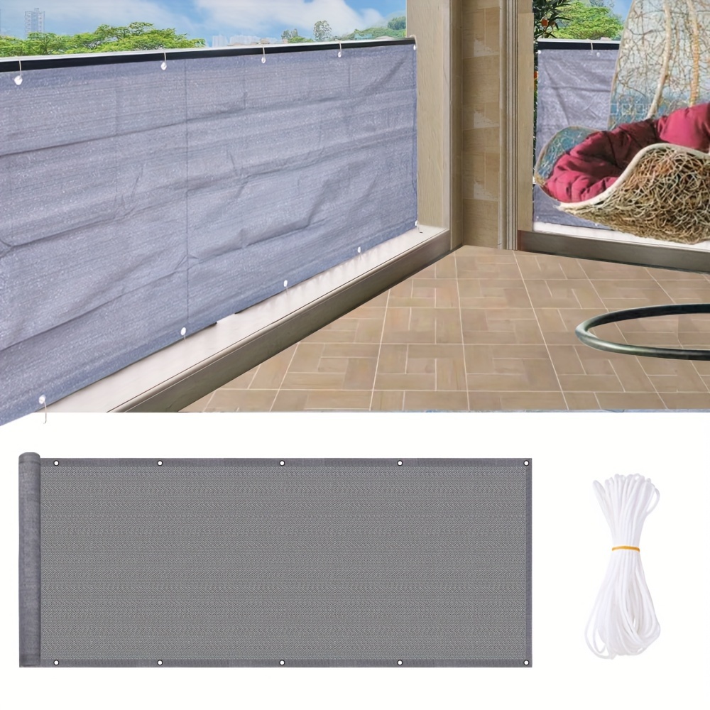 

1pc Uv Protection Privacy Screen Fence Mesh Shade Net Cable Ties For Garden And Patio, Balcony