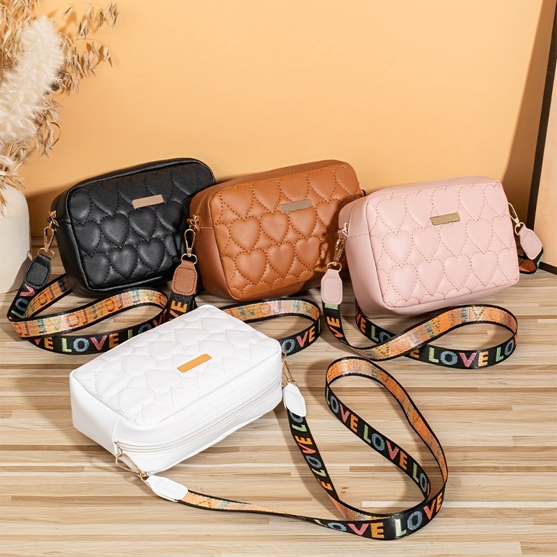 Mini Fashion Quilted Crossbody Bag, Trendy Casual Solid Color PU Leather Shoulder Bag, Women's Stylish Versatile Handbag & Purse (7.87x2.56x5.31