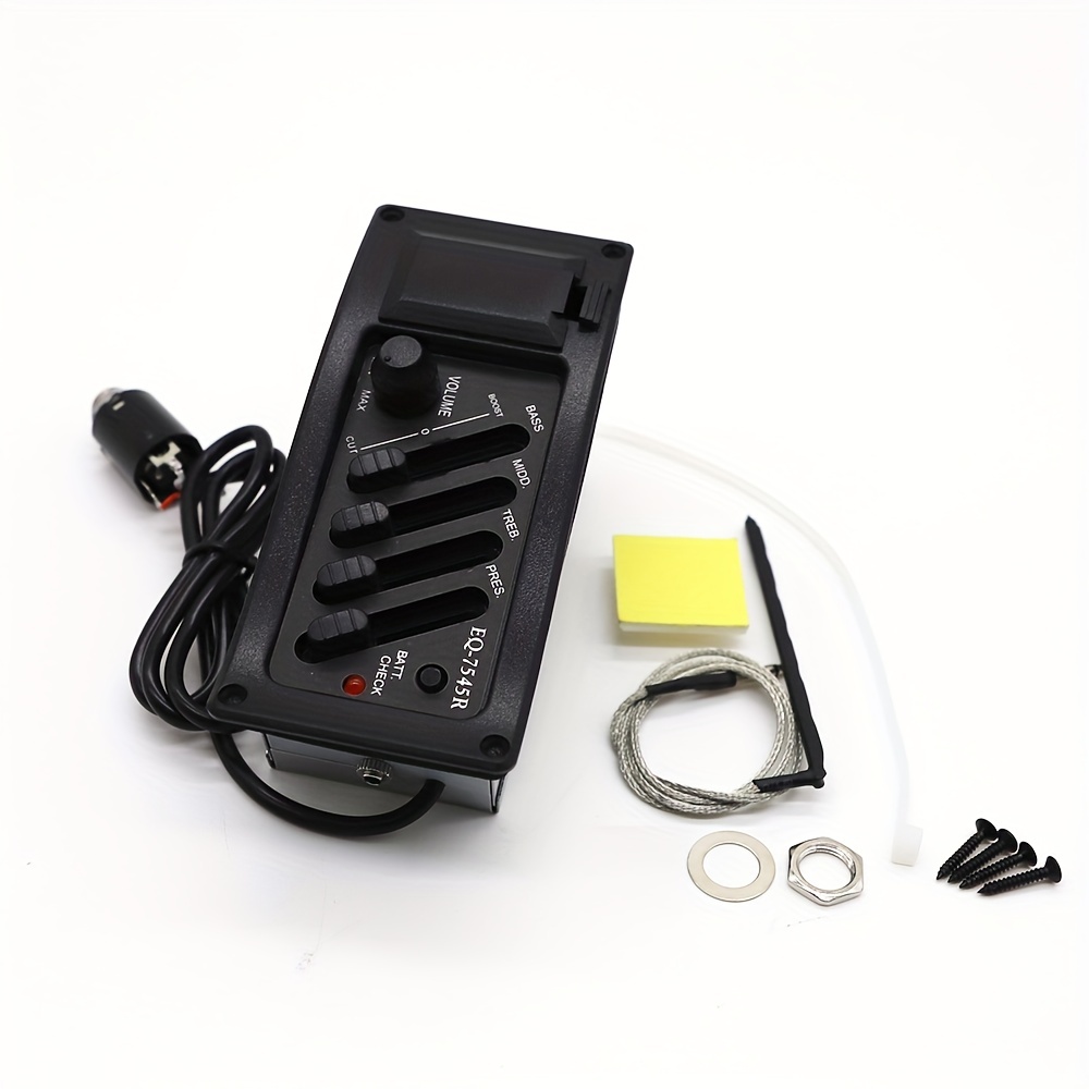 thumbnail image 2 of 4 Band Acoustic Guitar EQ Preamp Equalizer Professional EQ 7545R Pickup Amplifier Pickup Guitar I.1014641132 2 of 9