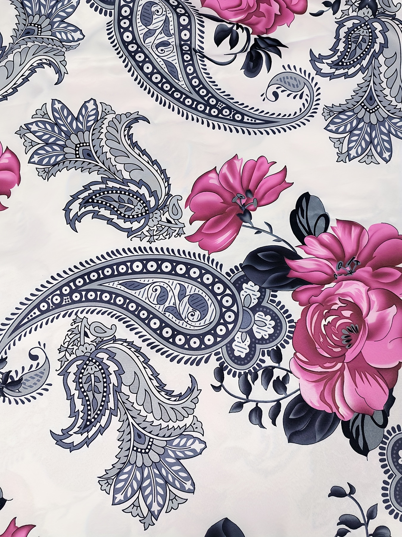 floral paisley pattern swing dress elegant sleeveless bowknot back waist dress womens clothing