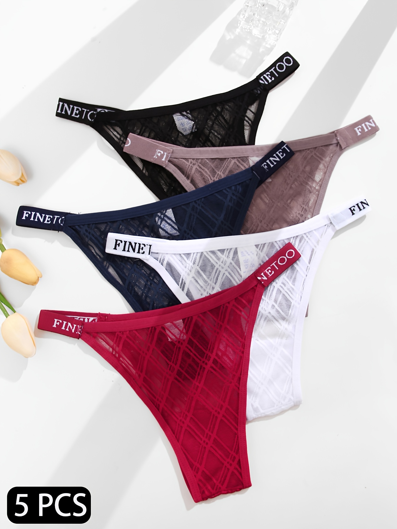  FINETOO Boyshorts Panties For Women Cotton Underwear For  Women Cheeky Comfortable Boxer Briefs For Ladies 5 Packs