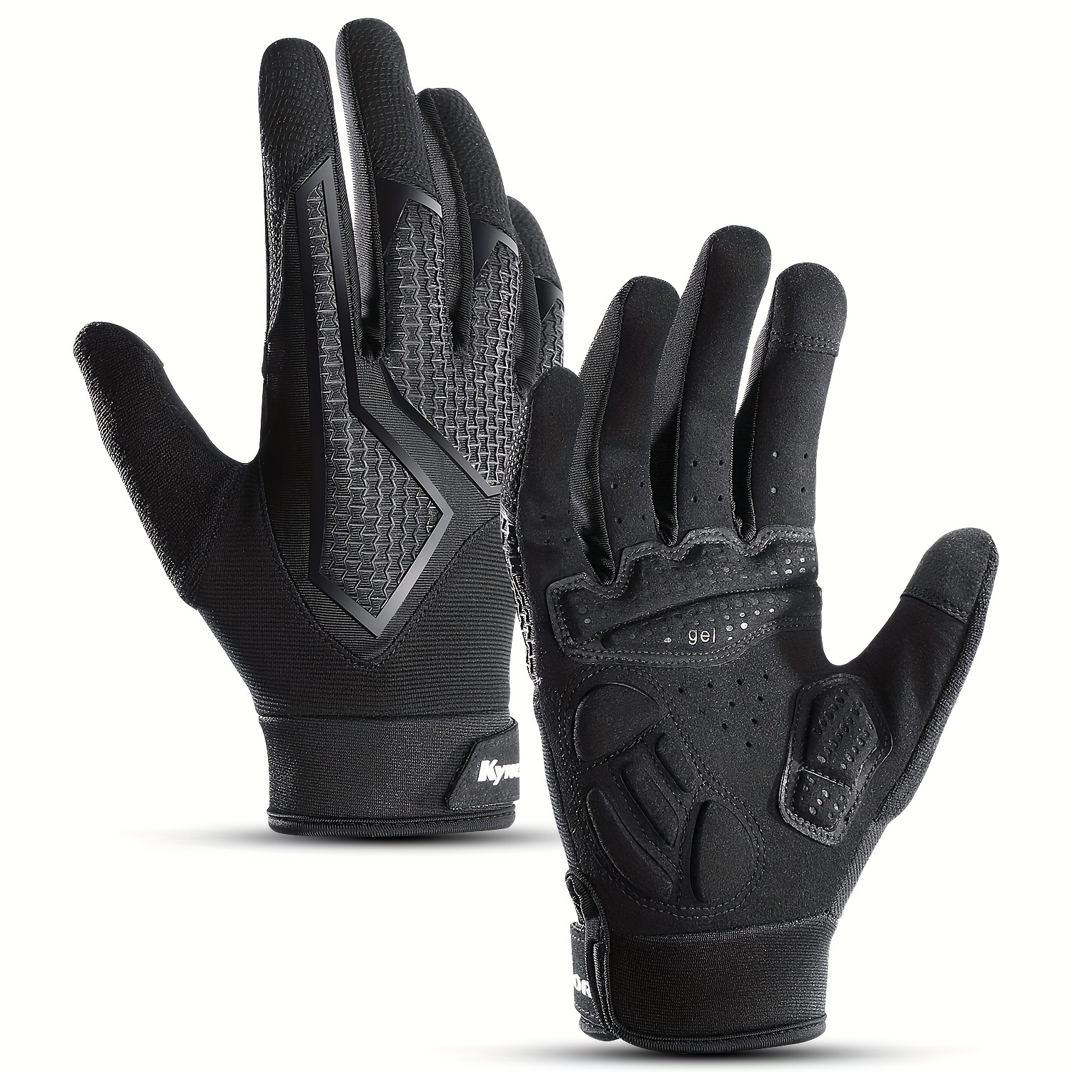 

Sports Outdoor Full Finger Bike Gloves, Anti-slip Motorcycle Gloves, Sun Breathable Touchscreen Cycling Gloves