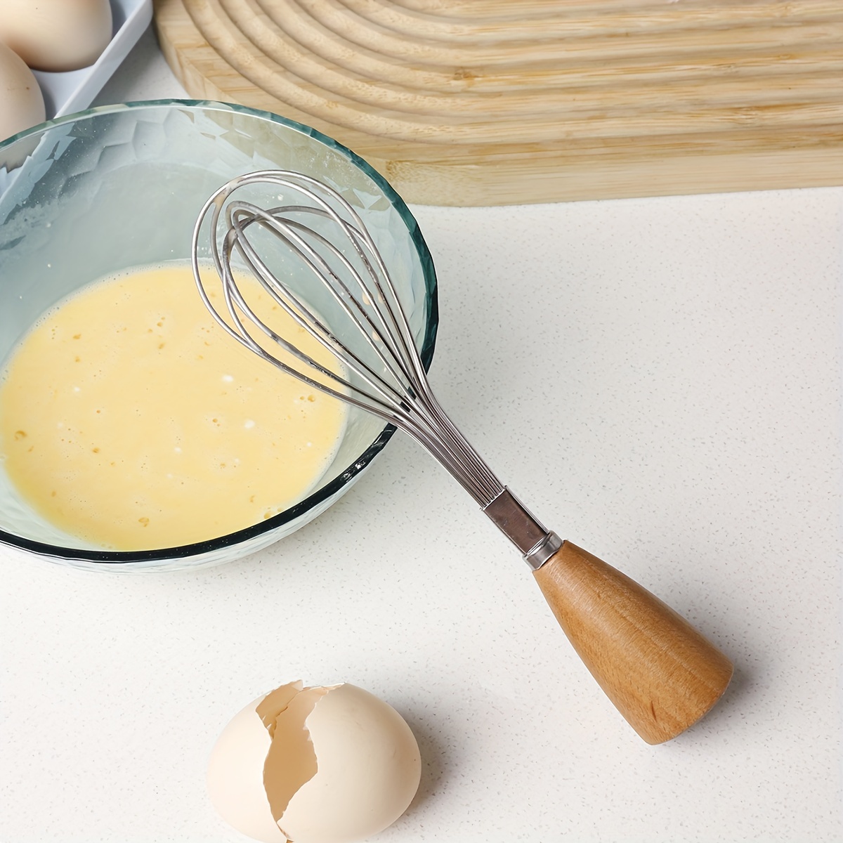 Stainless Steel Whisk, Semi-automatic Egg Beater, High Quality Mixer,  Kitchen Stuff Kitchen Accessories Baking Supplies Halloween Christmas Party  Favors - Temu