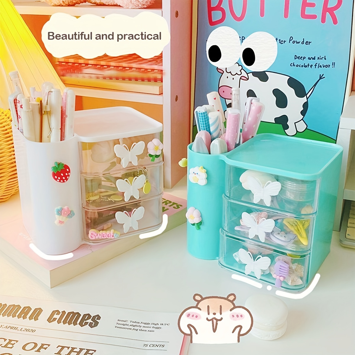 Kawaii Korea Style Desk Storage Organizer