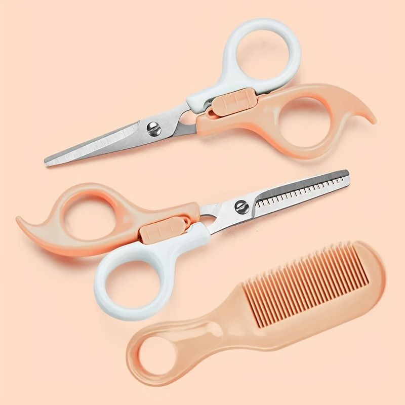 Home Baby Hair Cutting Scissors Baby Hair Cutting Scissors Kids Bang Hair  Clipper Special Scissors Tool Set - Baby Products - Temu