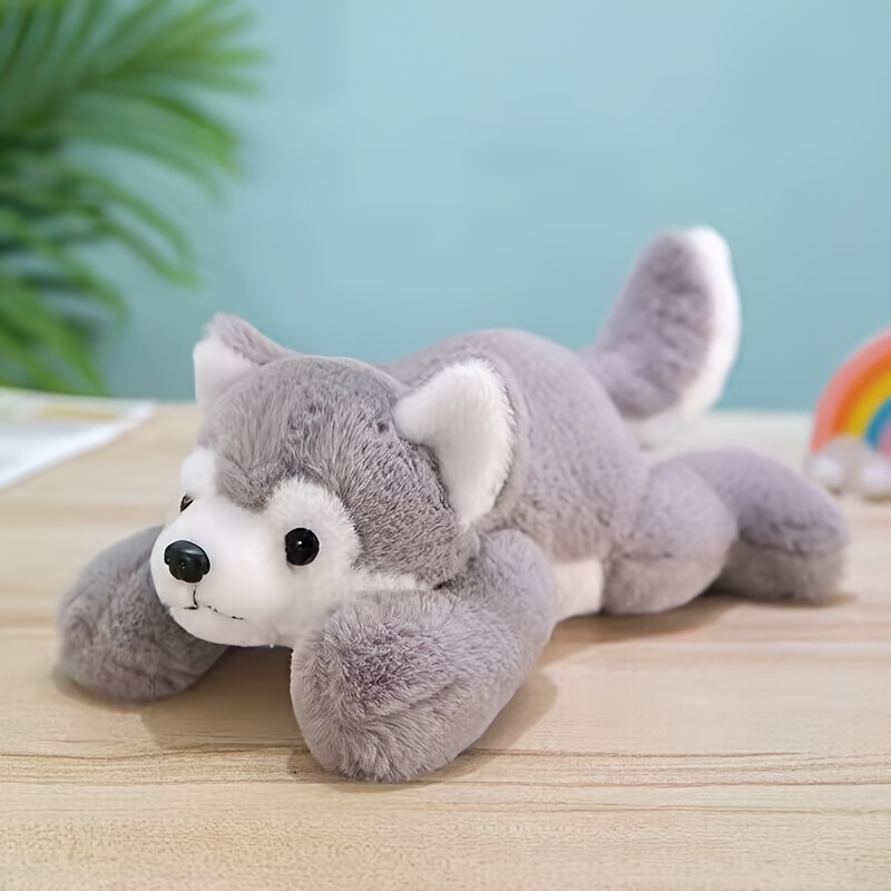 Enhopty 8 Husky Dogs Plush Husky Wolf Stuffed Animal Toys Puppy Doll  Simulation Dog Ornaments Soft Cuddle Adorable Gifts for Girls Boys Toddlers  on