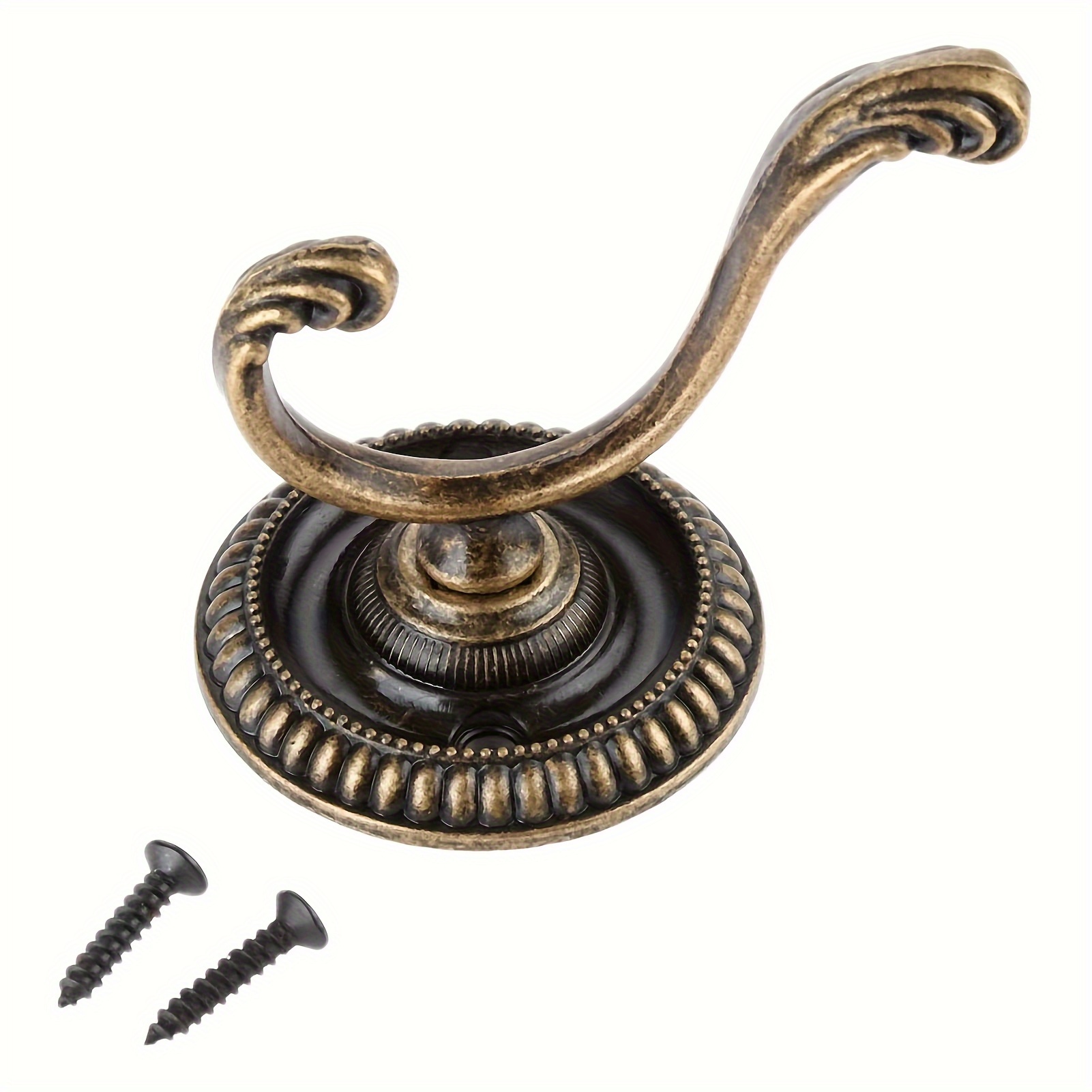 Retro Double Hole Eyelet Clothes Hook Zinc Alloy Antique - Temu